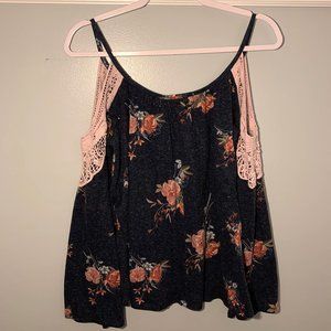 Off-Shoulder Floral Blouse
